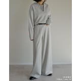 ラメ裏毛スウェット深Vネックプルオーバー | Re:EDIT | 詳細画像16