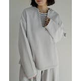 ラメ裏毛スウェット深Vネックプルオーバー | Re:EDIT | 詳細画像17