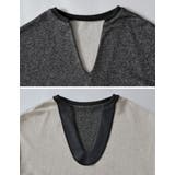 ラメ裏毛スウェット深Vネックプルオーバー | Re:EDIT | 詳細画像23