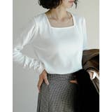 [乾燥機対応][汗じみ防止][UVカット]選べるネックデザインリブカットソー袖ギ… | Re:EDIT | 詳細画像14 