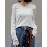 [乾燥機対応][汗じみ防止][UVカット]選べるネックデザインリブカットソー袖ギ… | Re:EDIT | 詳細画像38 