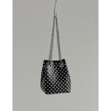 フェイクレザースタッズ付きチェーンバッグ | Re:EDIT | 詳細画像13