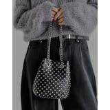 フェイクレザースタッズ付きチェーンバッグ | Re:EDIT | 詳細画像3