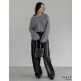 フェイクレザースタッズ付きチェーンバッグ | Re:EDIT | 詳細画像4