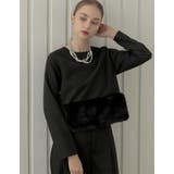 微起毛ツイル裾ファー切り替え長袖トップス | Re:EDIT | 詳細画像23