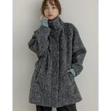 [低身長サイズ有]ミックスシャギースタンドカラーベルト付きコート | Re:EDIT | 詳細画像11 