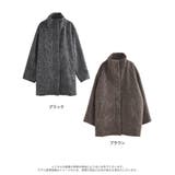 [低身長サイズ有]ミックスシャギースタンドカラーベルト付きコート | Re:EDIT | 詳細画像18 