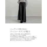 シワ加工サテン切り替えナロースカート | Re:EDIT | 詳細画像7 