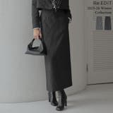 [2025 WINTER COLLECTION][低身長サイズ有]微起毛ストライ… | Re:EDIT | 詳細画像1 