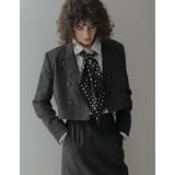 微起毛ストライプショートテーラードジャケット | Re:EDIT | 詳細画像11