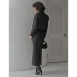 微起毛ストライプショートテーラードジャケット | Re:EDIT | 詳細画像10