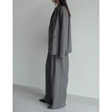 ミックスツイードorストライプダブルテーラードジャケット | Re:EDIT | 詳細画像25