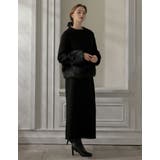 異素材切り替えファートリムノーカラーコート | Re:EDIT | 詳細画像11