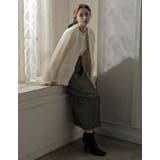 異素材切り替えファートリムノーカラーコート | Re:EDIT | 詳細画像16