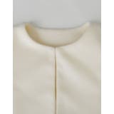 異素材切り替えファートリムノーカラーコート | Re:EDIT | 詳細画像20