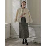 ツイードフリンジナロースカート | Re:EDIT | 詳細画像13 