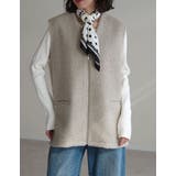 フェイクボアファスナー付きベスト | Re:EDIT | 詳細画像12 