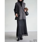 フェイクボアファスナー付きベスト | Re:EDIT | 詳細画像6 