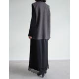 フェイクボアファスナー付きベスト | Re:EDIT | 詳細画像7 