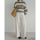[2025 WINTER COLLECTION]シャギーニットマルチボーダーショ… | Re:EDIT | 詳細画像11 