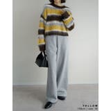 [2025 WINTER COLLECTION]シャギーニットマルチボーダーショ… | Re:EDIT | 詳細画像16 