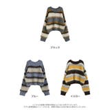 [2025 WINTER COLLECTION]シャギーニットマルチボーダーショ… | Re:EDIT | 詳細画像18 