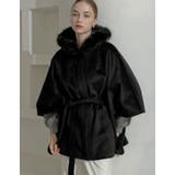 ブラック(501) | リバーフーディーポンチョコート | Re:EDIT