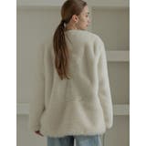 パッチワークボアファーノーカラーミドルコート | Re:EDIT | 詳細画像13