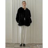 パッチワークボアファーノーカラーミドルコート | Re:EDIT | 詳細画像6