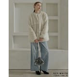 パッチワークボアファーノーカラーミドルコート | Re:EDIT | 詳細画像10