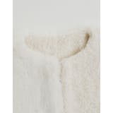 パッチワークボアファーノーカラーミドルコート | Re:EDIT | 詳細画像17