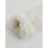 パッチワークボアファーノーカラーミドルコート | Re:EDIT | 詳細画像18