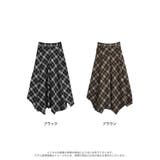 起毛チェック柄アシンメトリースカート | Re:EDIT | 詳細画像15 