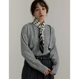 [2点セット]ラクーンライクニットショートボレロ×タンクトップ | Re:EDIT | 詳細画像12 