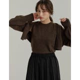 [2点セット]ラクーンライクニットショートボレロ×タンクトップ | Re:EDIT | 詳細画像17 