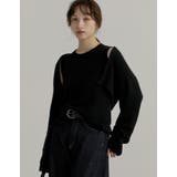 [2点セット]ラクーンライクニットショートボレロ×タンクトップ | Re:EDIT | 詳細画像3 