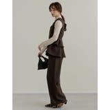 [公式サイト先行販売][洗濯機で洗える]圧縮ウールライクフロントジップペプラムベ… | Re:EDIT | 詳細画像16 