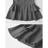 [公式サイト先行販売][洗濯機で洗える]圧縮ウールライクフロントジップペプラムベ… | Re:EDIT | 詳細画像24 