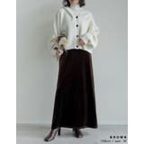 [低身長/高身長サイズ有]無地orドットベロアナロースカート | Re:EDIT | 詳細画像14 