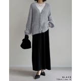 [低身長/高身長サイズ有]無地orドットベロアナロースカート | Re:EDIT | 詳細画像9 