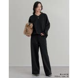 裏起毛Vネックプルオーバー | Re:EDIT | 詳細画像24