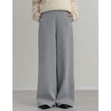 [低身長/高身長サイズ有]裏起毛ベルトループ付きルーズパンツ | Re:EDIT | 詳細画像5 