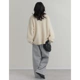 [低身長/高身長サイズ有]裏起毛ベルトループ付きルーズパンツ | Re:EDIT | 詳細画像22 