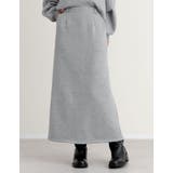 [低身長サイズ有]裏起毛ベルトループ付きタイトスカート | Re:EDIT | 詳細画像3 