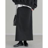 [低身長サイズ有]裏起毛ベルトループ付きタイトスカート | Re:EDIT | 詳細画像5 