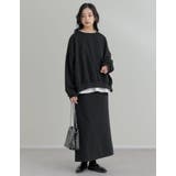 [低身長サイズ有]裏起毛ベルトループ付きタイトスカート | Re:EDIT | 詳細画像23 