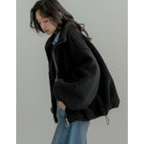 ボアドロスト付きダブルジップブルゾン | Re:EDIT | 詳細画像14