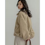 ボアドロスト付きダブルジップブルゾン | Re:EDIT | 詳細画像17