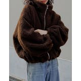 ボアドロスト付きダブルジップブルゾン | Re:EDIT | 詳細画像3