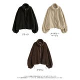 ボアドロスト付きダブルジップブルゾン | Re:EDIT | 詳細画像18